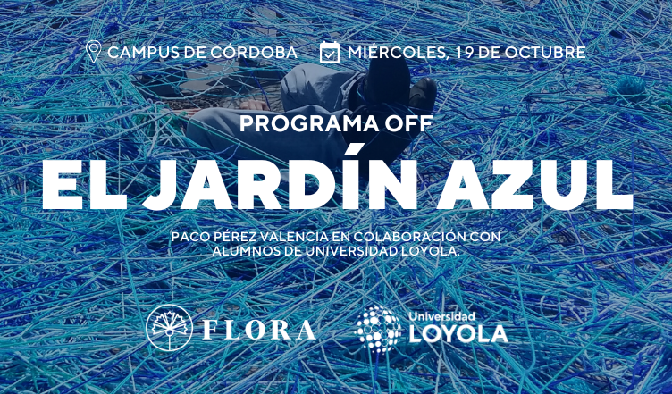 Más de 500 madejas de lana dibujarán ‘El Jardín Azul del’ artista Paco Pérez Valencia en el campus de la Universidad Loyola  